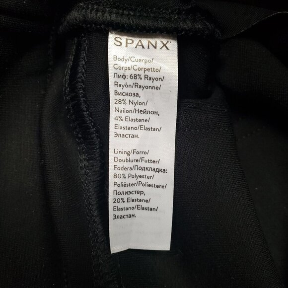 Spanx Ankle 4 Pocket Perfect Pants Womens Small Tall Black Pull On Stretch - Picture 11 of 12